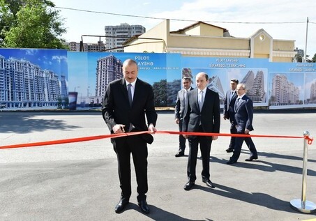 Президент Азербайджана принял участие в открытии нового здания Наримановского районного суда (Фото)