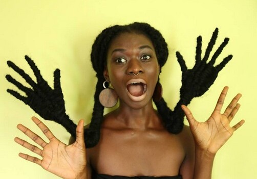 Девушка из Кот-д`Ивуара стала звездой Инстаграма благодаря скульптурам из волос (Фото)