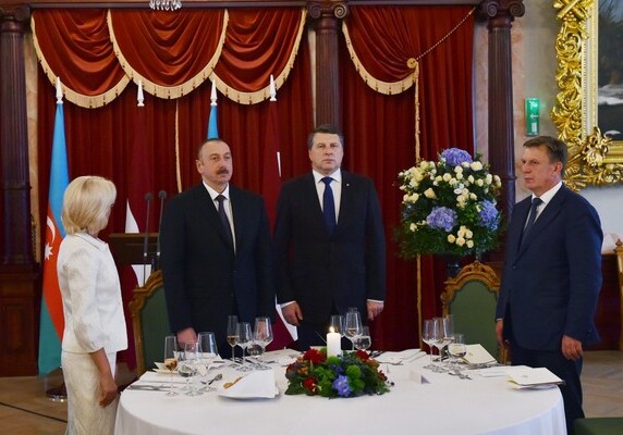В Латвии в честь Президента Азербайджана был дан официальный прием 