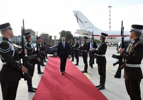 Завершился  визит Президента Азербайджана в Латвию (Фото)