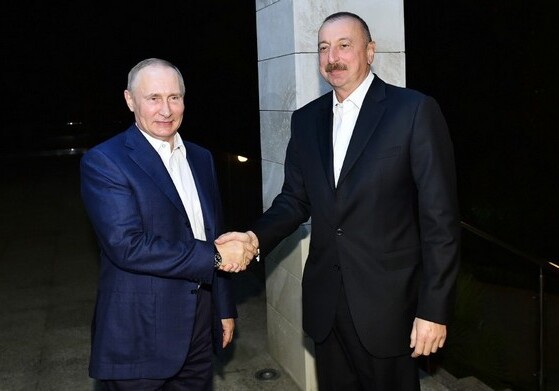 Ильхам Алиев встретился с Владимиром Путиным (Фото)