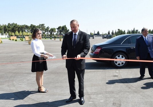 Президент Азербайджана принял участие в открытии Музея флага в Гахе (Фото)