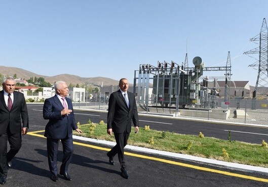 Президент Ильхам Алиев открыл ряд объектов в Гядабее (Фото)