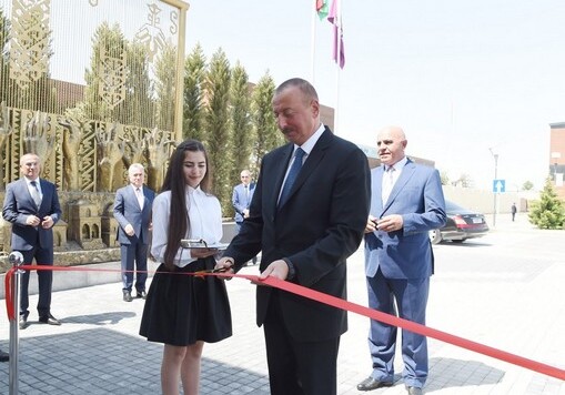 Президент Азербайджана открыл шамкирский филиал ОАО «Азерхалча» (Фото)