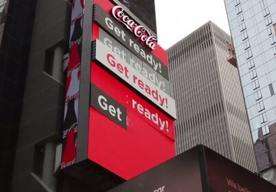 Компания Coca-Cola установила первый в мире трёхмерный рекламный билборд, попавший в Книгу рекордов Гиннесса (Фото-Видео)