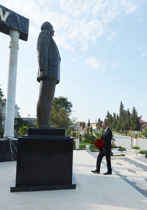 Президент Ильхам Алиев прибыл в Лянкяранский район (Фото-Добавлено)