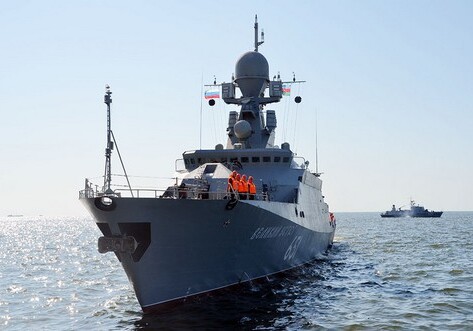 В Бакинском порту бросили якорь корабли Каспийской флотилии ВМФ России (Фото-Видео)