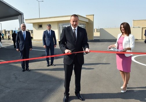 Президент Азербайджана принял участие в открытии Балаханского промышленного парка (Фото)