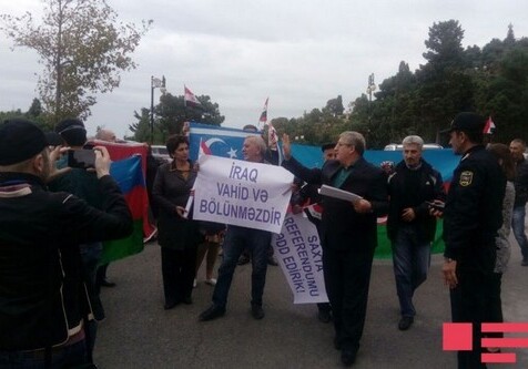 В Баку прошла акция в поддержку территориальной целостности Ирака (Фото)