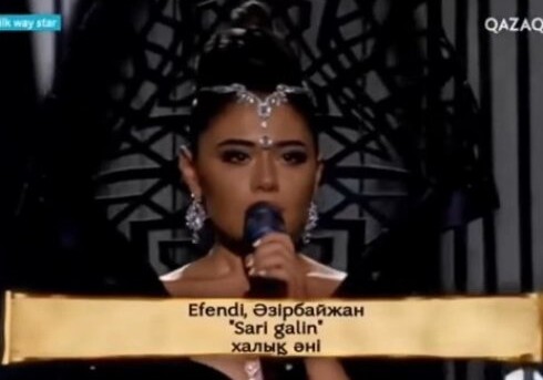 Самира Эфенди исполнила «Sarı gəlin» на международном музыкальном шоу (Видео)
