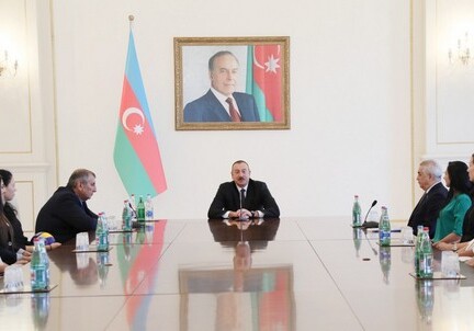 Президент Ильхам Алиев принял женскую волейбольную сборную Азербайджана (Фото)