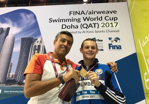 Азербайджанский пловец завоевал «золото» на Кубке мира (Фото)