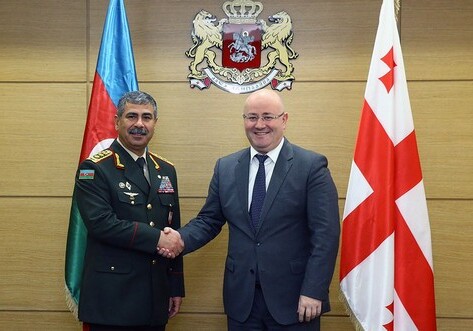 Азербайджан и Грузия обсудили вопросы военного сотрудничества (Фото)
