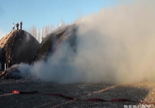 Пожар в Билясуварском пункте приема хлопка: сгорело более 500 кг хлопка