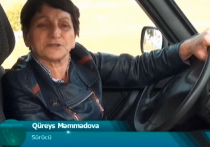 67-летняя женщина–водитель из Шамахи сама меняет колеса автомобиля и занимается спортом (Видео) 
