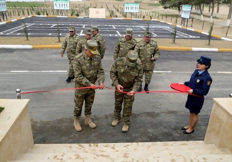 Состоялось открытие нового жилого комплекса ВВС Азербайджана (Фото)