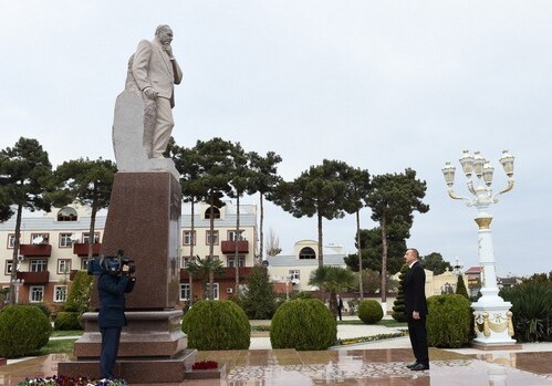 Президент Ильхам Алиев совершил поездку в Агджабеди (Фото-Обновлено)