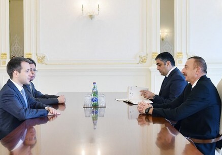 Президент Азербайджана принял министра связи России