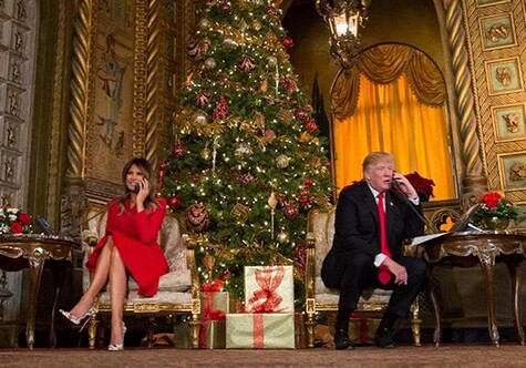 Дональд и Мелания Трамп пообщались по телефону с детьми, которые искали Санта-Клауса