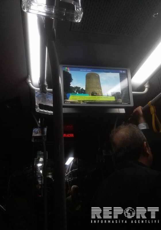 В метробусах в Стамбуле демонстрируется видеоролик о Баку (Фото)