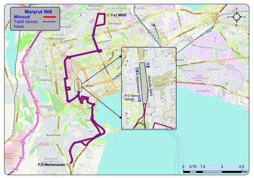 Изменен маршрут автобуса №6 в Баку