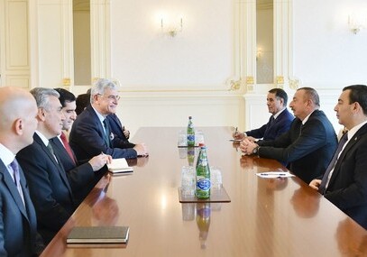 Президент Азербайджана принял делегацию Великого национального собрания Турции
