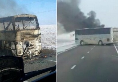Жуткое ЧП в Казахстане: в автобусе сгорело 52 человека (Фото-Видео)