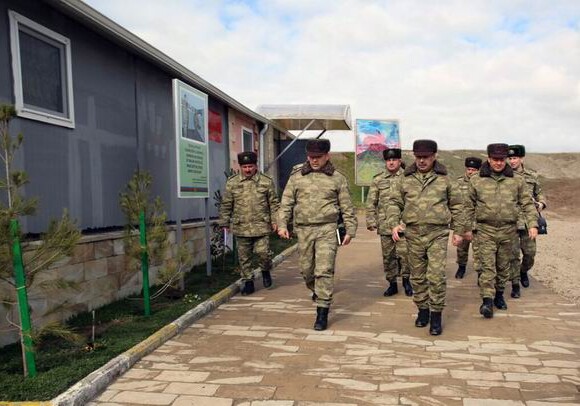 Закир Гасанов посетил подразделения на передней линии (Фото)