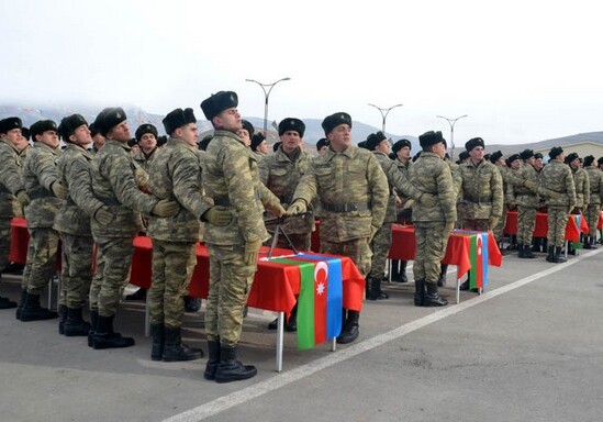 В частях ВС Азербайджана состоялась церемония принятия присяги (Фото)