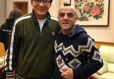 Азербайджанский циркач встретился с Джеки Чаном (Фото)