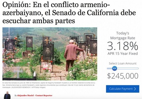 Армения совершила в Ходжалы геноцид против азербайджанского народа – Los Angeles Times