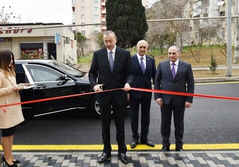 Президент Азербайджана принял участие в открытии административного здания Управления статистики Баку (Фото)