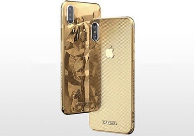 iPhone X отлили в жидком золоте (Фото)