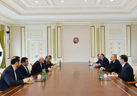 Президент Ильхам Алиев принял Мохаммада Джавада Зарифа