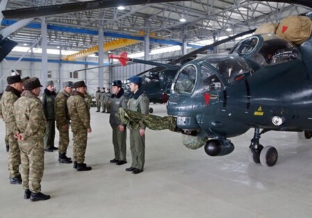 Закир Гасанов посетил новую вертолетную часть в прифронтовой зоне (Фото-Видео)
