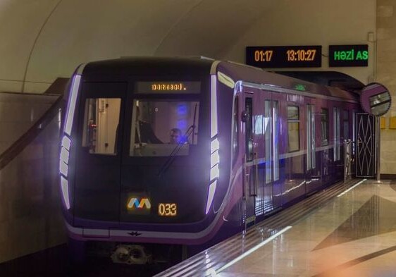 Новый поезд Бакинского метро (Видео) 