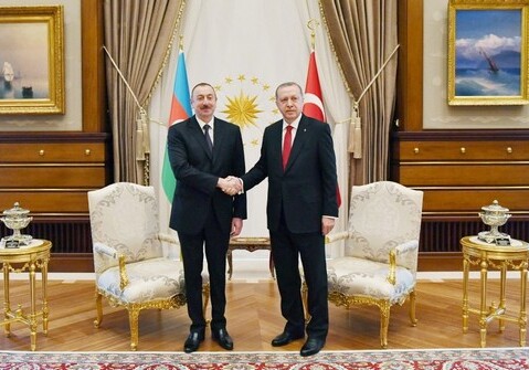 Состоялась встреча один на один президентов Азербайджана и Турции (Фото)