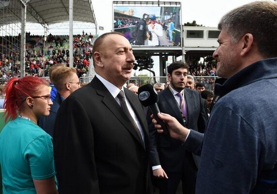 Президент Ильхам Алиев: «Мы очень рады, что «Формула-1» в третий раз проводится в Баку»