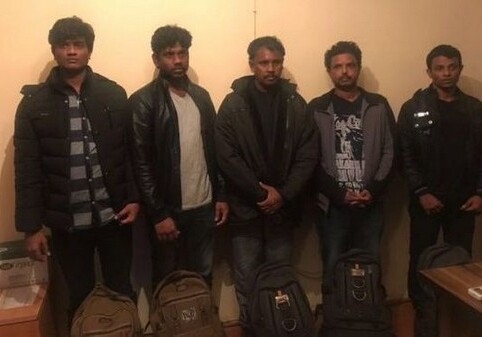 5 граждан Шри-Ланки задержаны при попытке незаконного перехода границы Азербайджана (Фото)