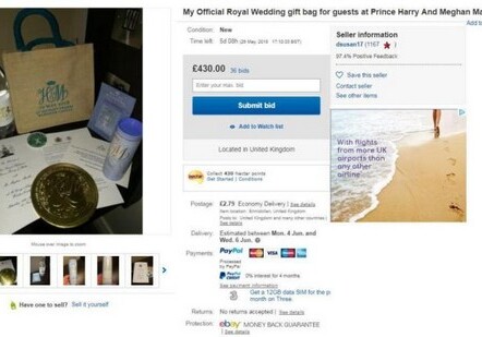 Подарки со свадьбы принца Гарри и Меган Маркл выставлены на продажу