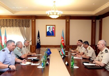 Закир Гасанов встретился с генералами НАТО (Фото)