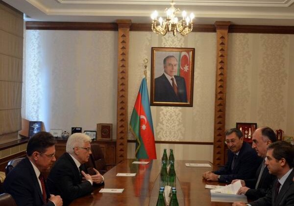 Эльмар Мамедъяров принял новоназначенного посла России в Азербайджане (Фото)