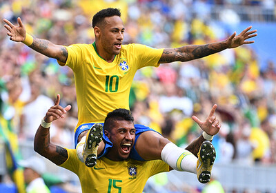 Бразилия вышла в четвертьфинал чемпионата мира (Видео)