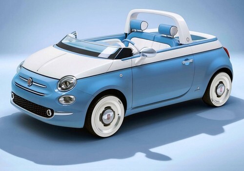 Fiat 500 превратили в «пляжный» пикап со встроенным душем (Фото)