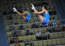 Азербайджанские гимнасты победили на этапе Кубка мира по прыжкам на батуте