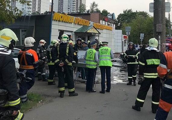 Азербайджанцы ранены при взрыве в московском кафе (Фото)