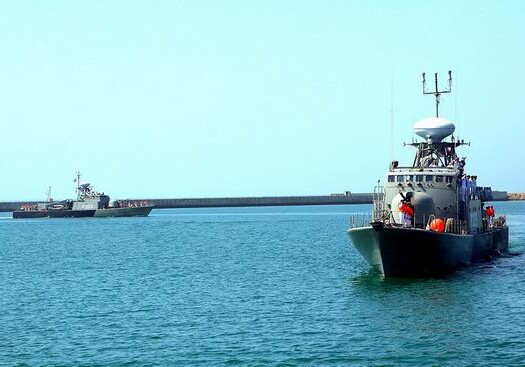 Военные корабли Ирана прибыли в Баку (Видео)