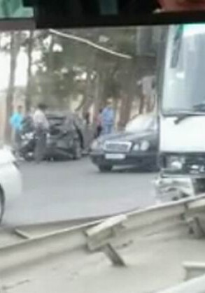 Тяжелая авария на дороге Баку-Сумгайыт (Видео)