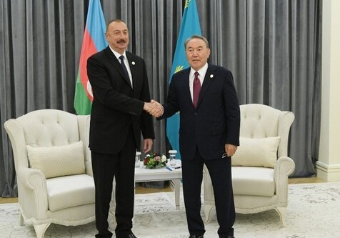 В Актау состоялась встреча президентов Азербайджана и Казахстана (Фото)