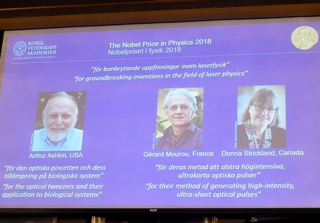 В Стокгольме названы лауреаты Нобелевской премии по физике